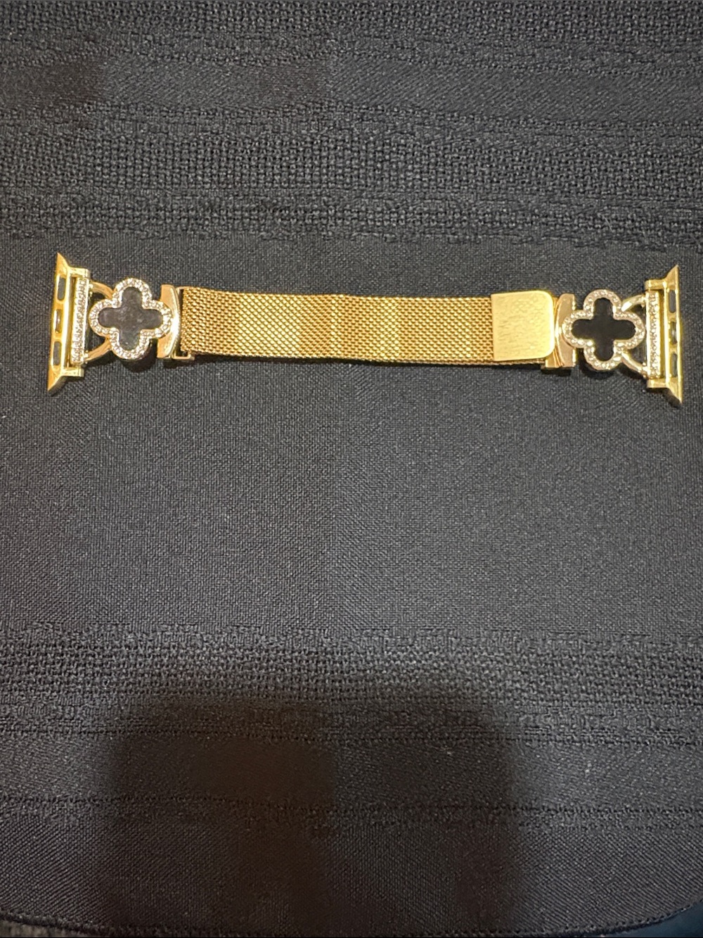 Gold Mesh Apple Watch Band Connector Strap